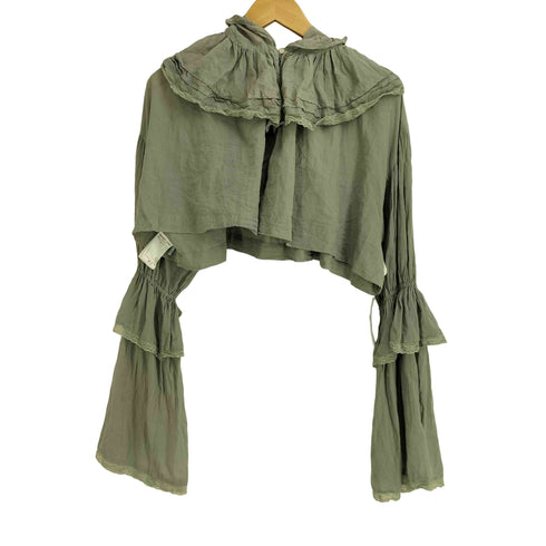 ビームス BEAMS 24AW デタッチ フード フリル シャツ レディース FREE