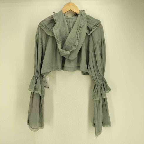 ビームス BEAMS 24AW デタッチ フード フリル シャツ レディース FREE