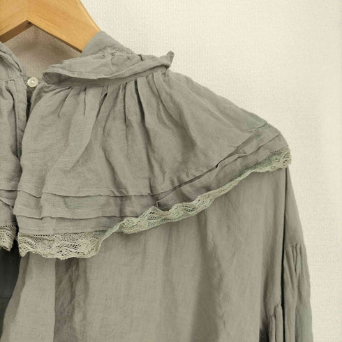 ビームス BEAMS 24AW デタッチ フード フリル シャツ レディース FREE