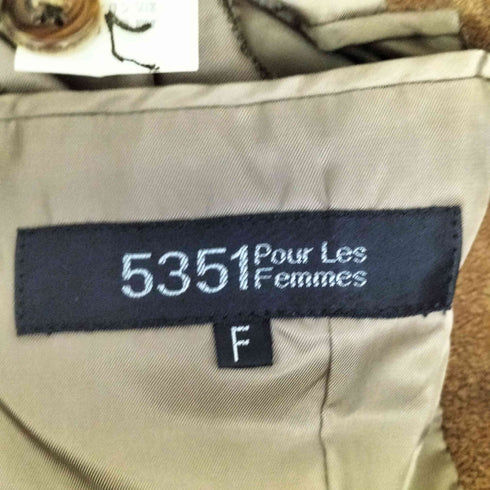 ゴーサンゴーイチプールオム 5351 POUR LES HOMMES レーヨンナイロンステンカラーコート レディース FREE