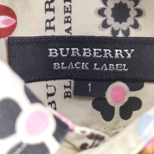 バーバリーブラックレーベル BURBERRY BLACK LABEL 総柄 S/S シャツ メンズ JPN:1