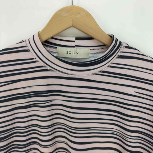 ソロヴ SOLOV ゼブラ柄 Tシャツ レディース FREE