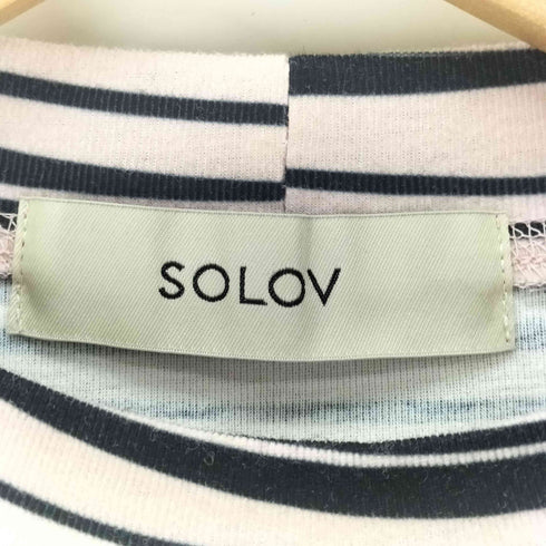 ソロヴ SOLOV ゼブラ柄 Tシャツ レディース FREE