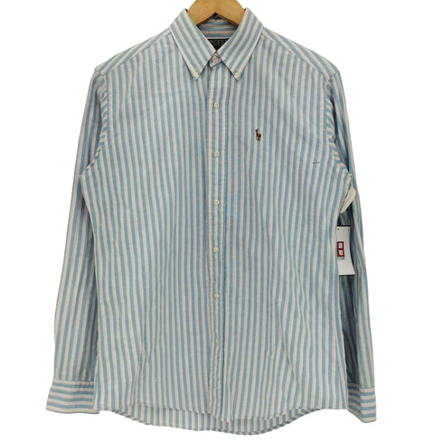 ポロバイラルフローレン Polo by RALPH LAUREN 90s ストライプ ポニー刺繍 コットン ボタンダウンシャツ レディース 20