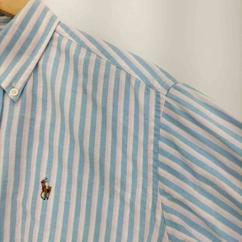 ポロバイラルフローレン Polo by RALPH LAUREN 90s ストライプ ポニー刺繍 コットン ボタンダウンシャツ レディース 20