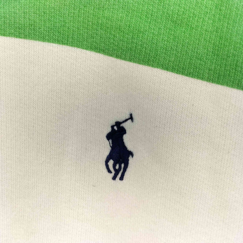 ポロラルフローレン POLO RALPH LAUREN ポニー刺繍 ボーダー 配色 クルーネックスウェット レディース import:XS