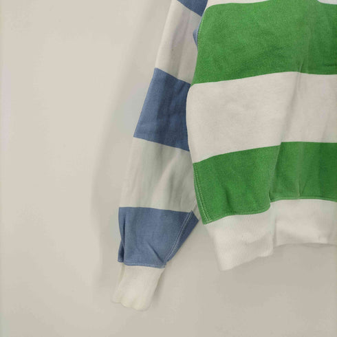 ポロラルフローレン POLO RALPH LAUREN ポニー刺繍 ボーダー 配色 クルーネックスウェット レディース import:XS