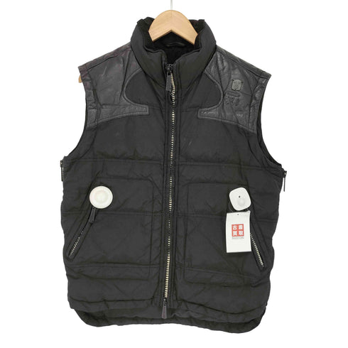 ディーゼル DIESEL ヨーク切り替え 中綿ベスト サイドジップデザイン メンズ import:L