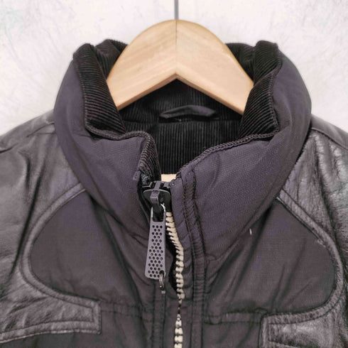 ディーゼル DIESEL ヨーク切り替え 中綿ベスト サイドジップデザイン メンズ import:L