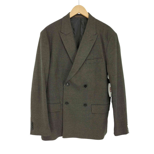 エイチアンドエム H&M regular fit グレンチェックテーラードジャケット メンズ EUR:54