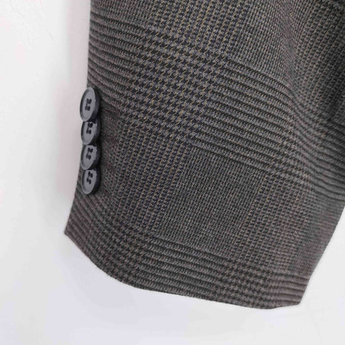 エイチアンドエム H&M regular fit グレンチェックテーラードジャケット メンズ EUR:54