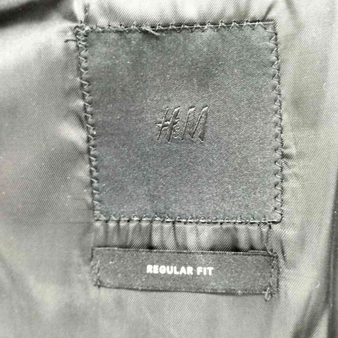 エイチアンドエム H&M regular fit グレンチェックテーラードジャケット メンズ EUR:54