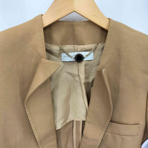 ステラマッカートニー STELLA McCARTNEY ノーカラー ショール ラベル 1B テーラードジャケット レディース 38