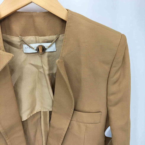 ステラマッカートニー STELLA McCARTNEY ノーカラー ショール ラベル 1B テーラードジャケット レディース 38