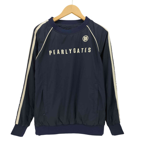パーリーゲイツ PEARLY GATES 裏地メッシュロゴプリント ナンバリング プルオーバー レディース 1