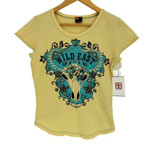 ディーゼル DIESEL y2k ロゴプリント WILD EAST ショートスリーブTシャツ レディース import:M