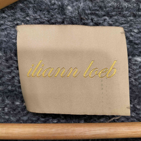 イリアンローヴ iliann loeb ウールモヘヤ フェザー ジップアップ カーディガン レディース