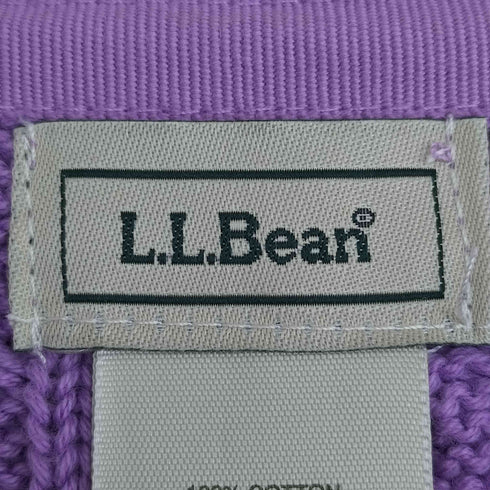 エルエルビーン L.L.Bean ケーブル編み コットンニット カーディガン レディース import:S