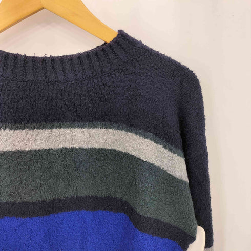 サカイ Sacai マルチカラー ボーダー クルーネック ニットセーター メンズ 2