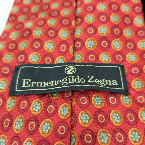エルメネジルドゼニア Ermenegildo Zegna シルク総柄ネクタイ レディース