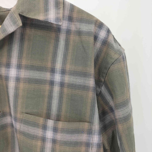 フォーワンセブンバイエディフィス 417 by EDIFICE オンブレチェック柄 ネルシャツ メンズ M