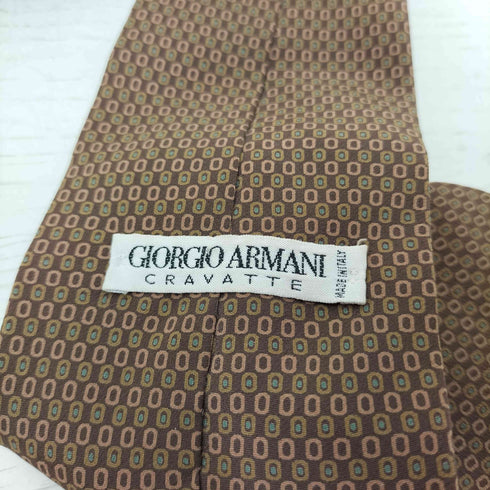 ジョルジオアルマーニ Giorgio Armani シルク総柄ネクタイ メンズ