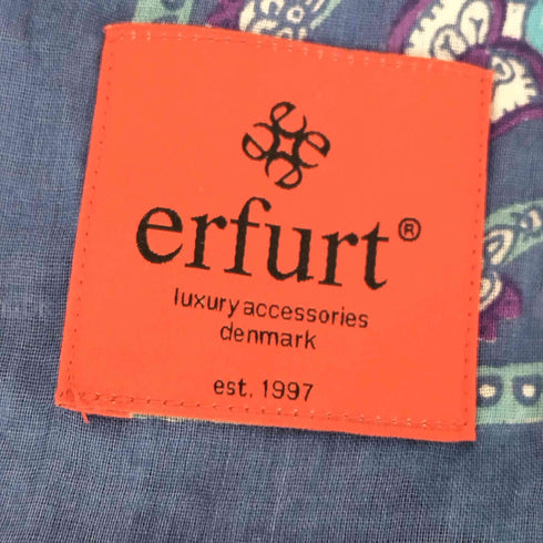ERFURT コットン ペイズリー フリンジストール レディース