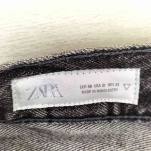 ザラ ZARA ブラックデニムショーツ メンズ 31