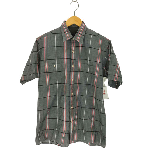 ピエールカルダン pierre cardin コットンポリ レギュラーカラーチェックS/S シャツ メンズ JPN:M