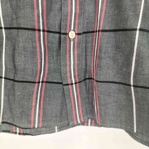 ピエールカルダン pierre cardin コットンポリ レギュラーカラーチェックS/S シャツ メンズ JPN:M