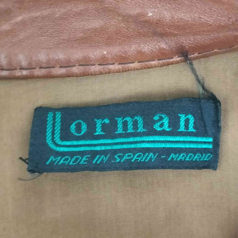 LORMAN スペイン製 レザーブルゾン メンズ