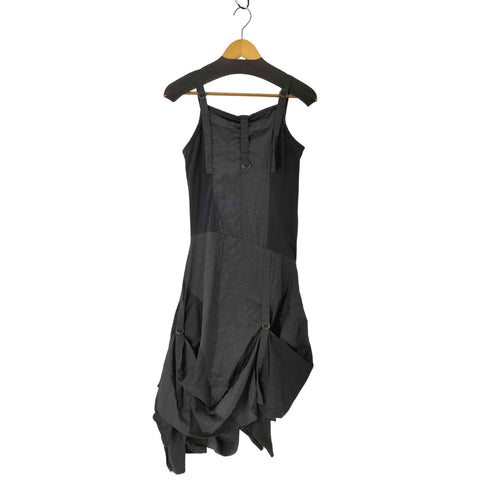 VIYA LITA ナイロン切替 アシンメトリーキャミワンピース レディース