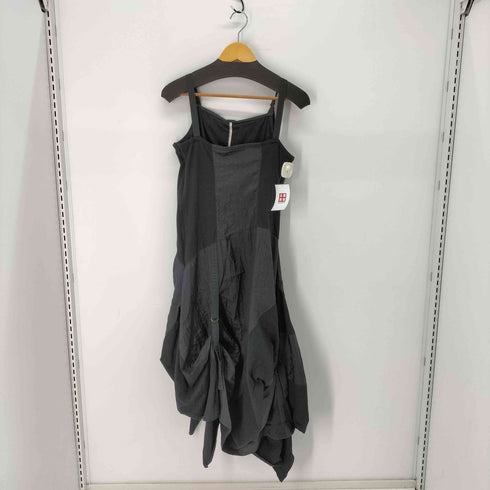 VIYA LITA ナイロン切替 アシンメトリーキャミワンピース レディース