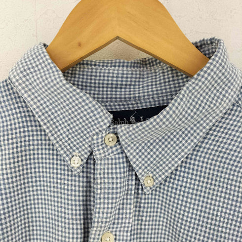 ラルフローレン RALPH LAUREN 90S インド製 ギンガムチェック ボタンダウンシャツ メンズ import:XL