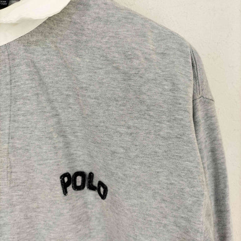 ポロバイラルフローレン Polo by RALPH LAUREN 90S ロゴワッペン付 ラガーシャツ メンズ import:L