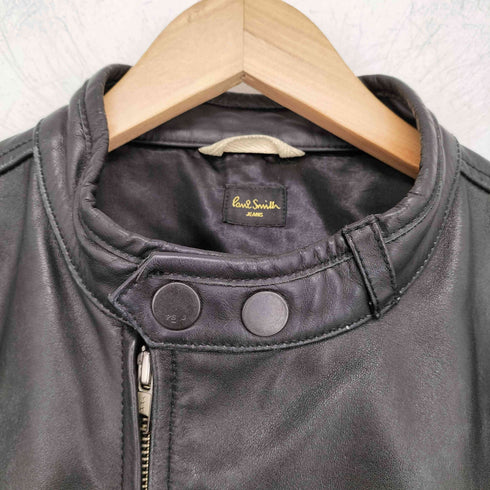 ポールスミスジーンズ Paul Smith JEANS カウレザーシングルライダースジャケット メンズ import:L