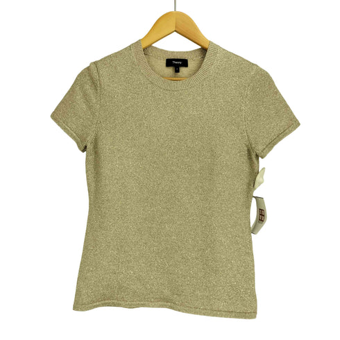 セオリー theory 24SS Metallic Cupro Slim Crew レディース import:S