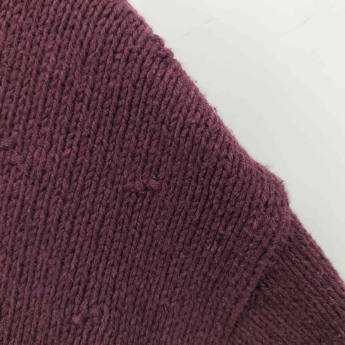 ノーザンリフレクションズ NORTHERN REFLECTIONS 90S カナダ製 刺繍 ランダム編み コットン ニット メンズ import:L