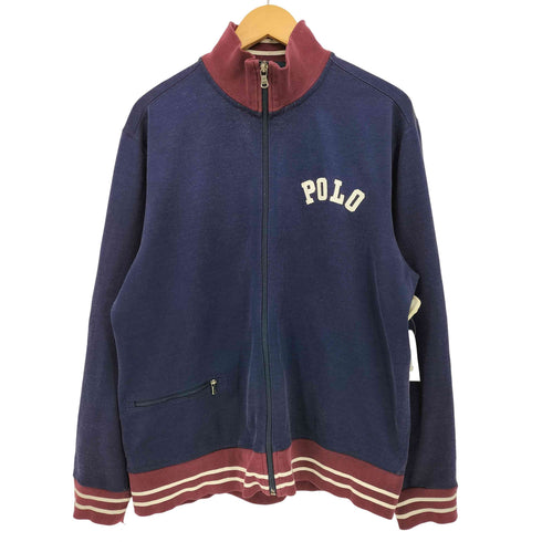 ポロバイラルフローレン Polo by RALPH LAUREN 90S POLO レタード ジップアップ トラック ジャケット メンズ import:M