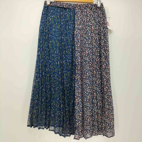 アズノゥアズ AS KNOW AS ANYWEAR 花柄 切替 フレアスカート レディース