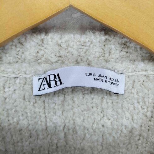 ザラ ZARA BOUCLE KNIT CARDIGAN レディース S