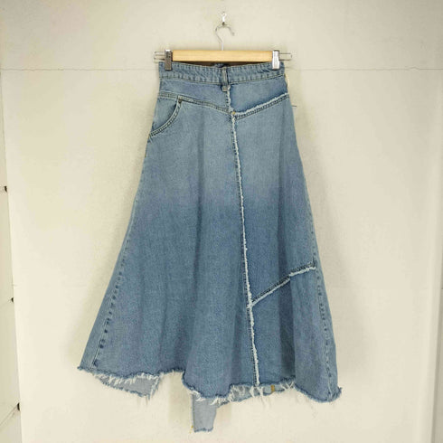 ザラ ZARA アシンメトリーデニムスカート レディース XS