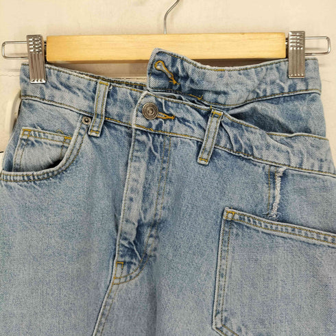 ザラ ZARA アシンメトリーデニムスカート レディース XS