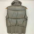 ラルフローレンブラックレーベル RALPH LAUREN BLACK LABEL シープレザー ハイネック ダブルジップ ダウンベスト レディース import:S