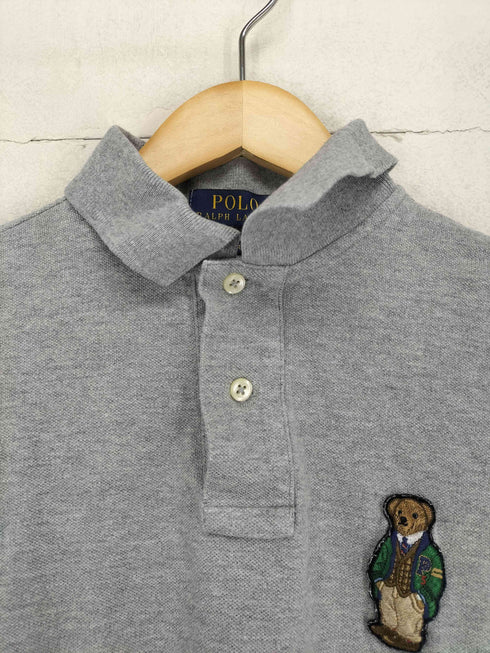 ポロラルフローレン POLO RALPH LAUREN CUSTOM SLIM FIT ポロベア刺繍 S/Sポロシャツ メンズ import:S