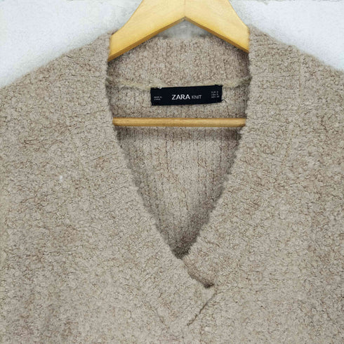 ザラ ZARA フェイクファーポケットブークレニット レディース S