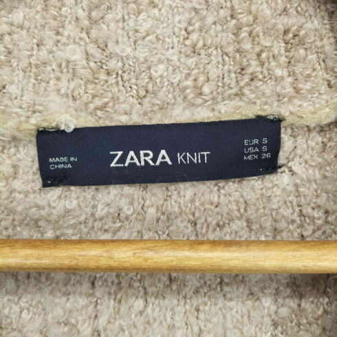 ザラ ZARA フェイクファーポケットブークレニット レディース S