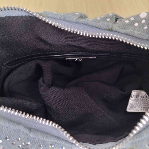 ザラ ZARA ラインストーンデニムハンドバッグ Y2K レディース