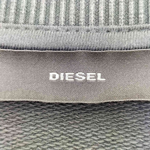 ディーゼル DIESEL 袖シープレザー切替 スウェットワンピース レディース
