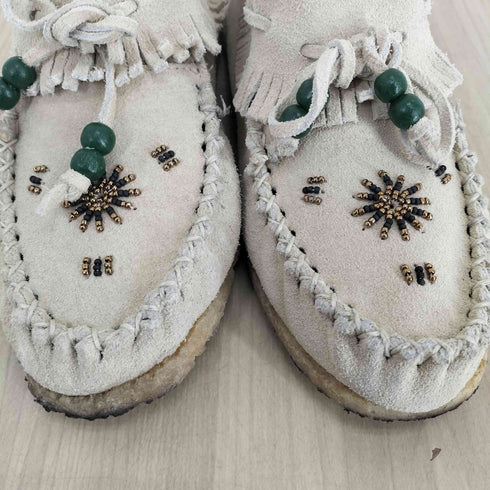 ビジュー装飾モカシンシューズ レディース